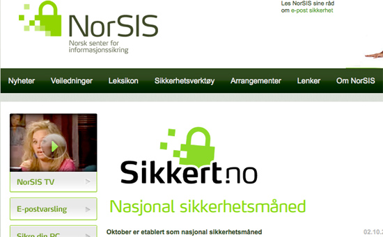 NorSIS skjermdump