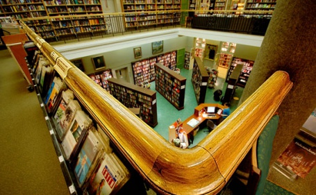 Bergen Offentlige Bibliotek er eit av biblioteka som har opplevd stor auke i publikum på arrangement. Foto: Arne Halvorsen, med CC-lisens