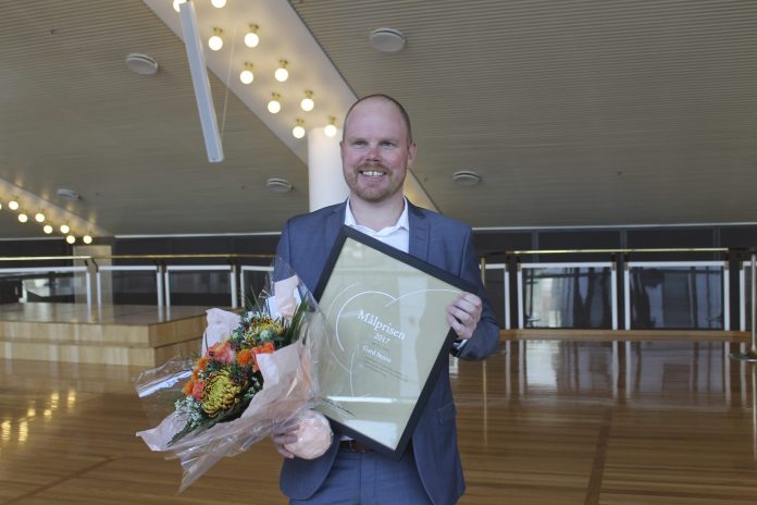 VG-redaktør Gard Steiro er vinnaren av Målprisen 2017. Foto: Kjell Åsmund Sunde