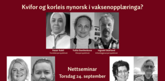 Nettseminar: Kvifor og korleis nynorsk i vaksenopplæringa?